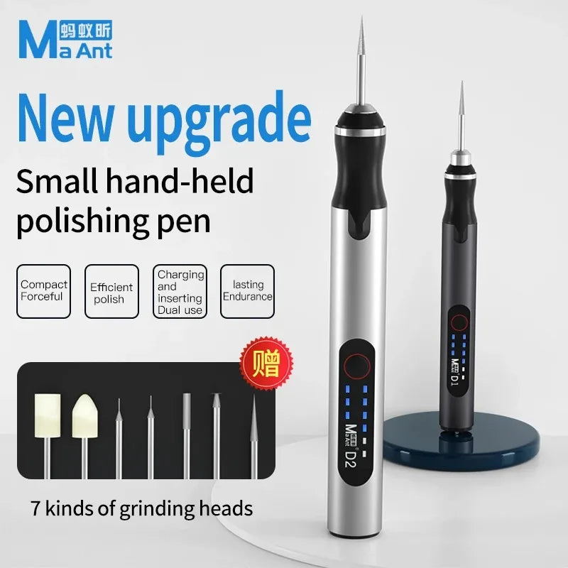 Maant D2 Speed Adjustable Engraver Electric Grinding Pen Mini Sharpening Grinder DIY Jade Carving Engraving Polishing Tools Kit