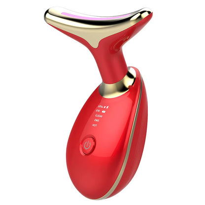 EMS Neck Face Lifter Neck Face Lifting Massager Skin Tighten Device Led Photon Therapy anti Wrinkle Double Chin Remover